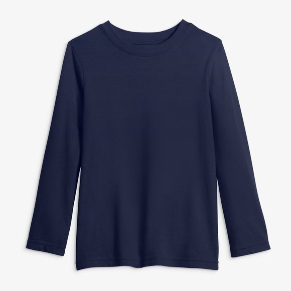 Primary Long Sleeve Slim Tee, Navy, 3T